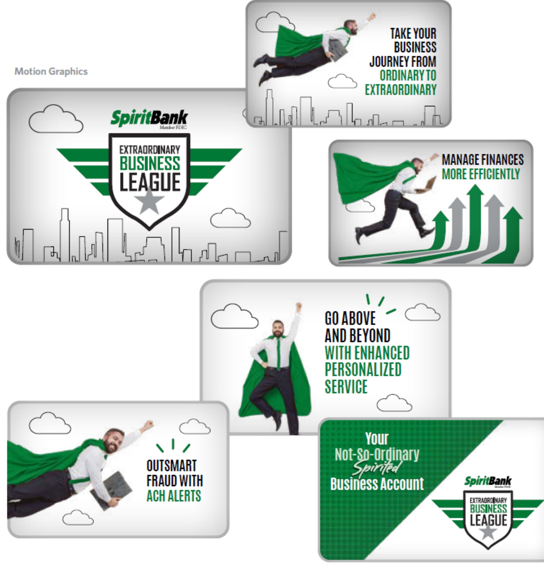 Original agency concept using a literal superhero cape
