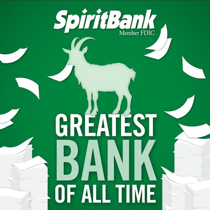 G.O.A.T. poster: Greatest Bank of All Time