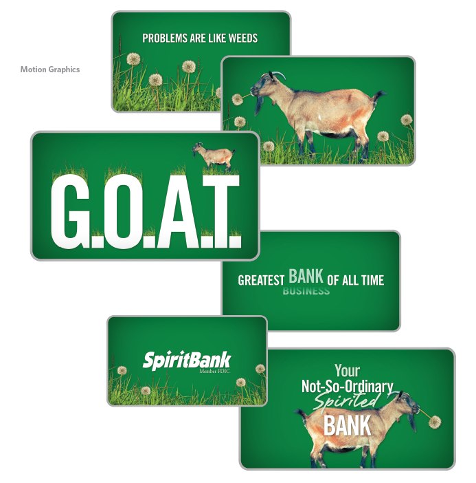 Original agency concept using real goat photography